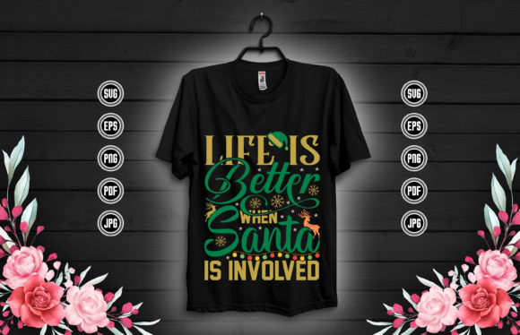 Christmas T-shirt Design Christmas Graphics & Print Templates
