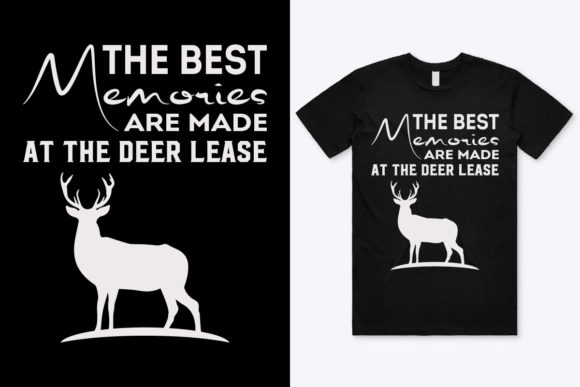 Deer Lease Hunting T-Shirt Design: Graphics & Print Templates