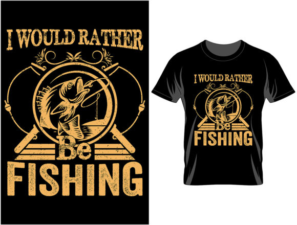 Fishing Typography T Shirt Design 5: Graphics for Print Templates