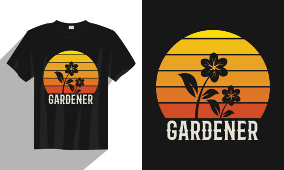 Gardener Gardening T Shirt Design: Graphics & Print Templates
