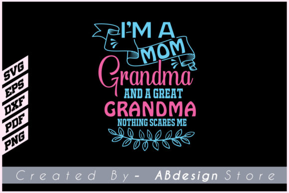 Grandma Grandparents Lover Tshirt Design: Graphics & Print Templates