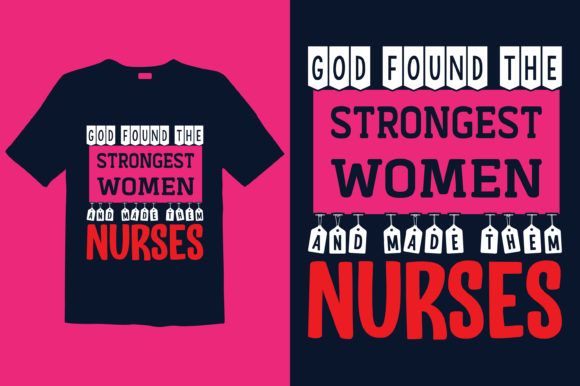Nurse T-shirt Design 023: Graphics & Print Templates