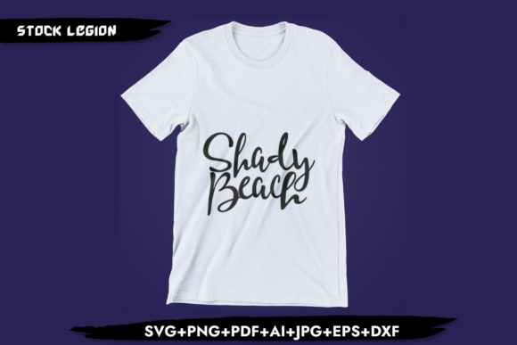 Shady Beach Graphics for T-Shirt Designs