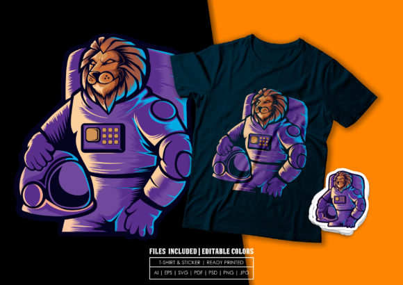 T-shirt Design - Astroking: Graphics & Print Templates