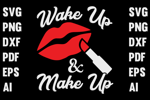 T-shirt Design- Make Up: Graphics & Print Templates